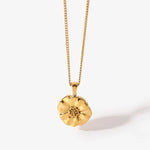 Load image into Gallery viewer, Sunflower Gold Chain Necklace